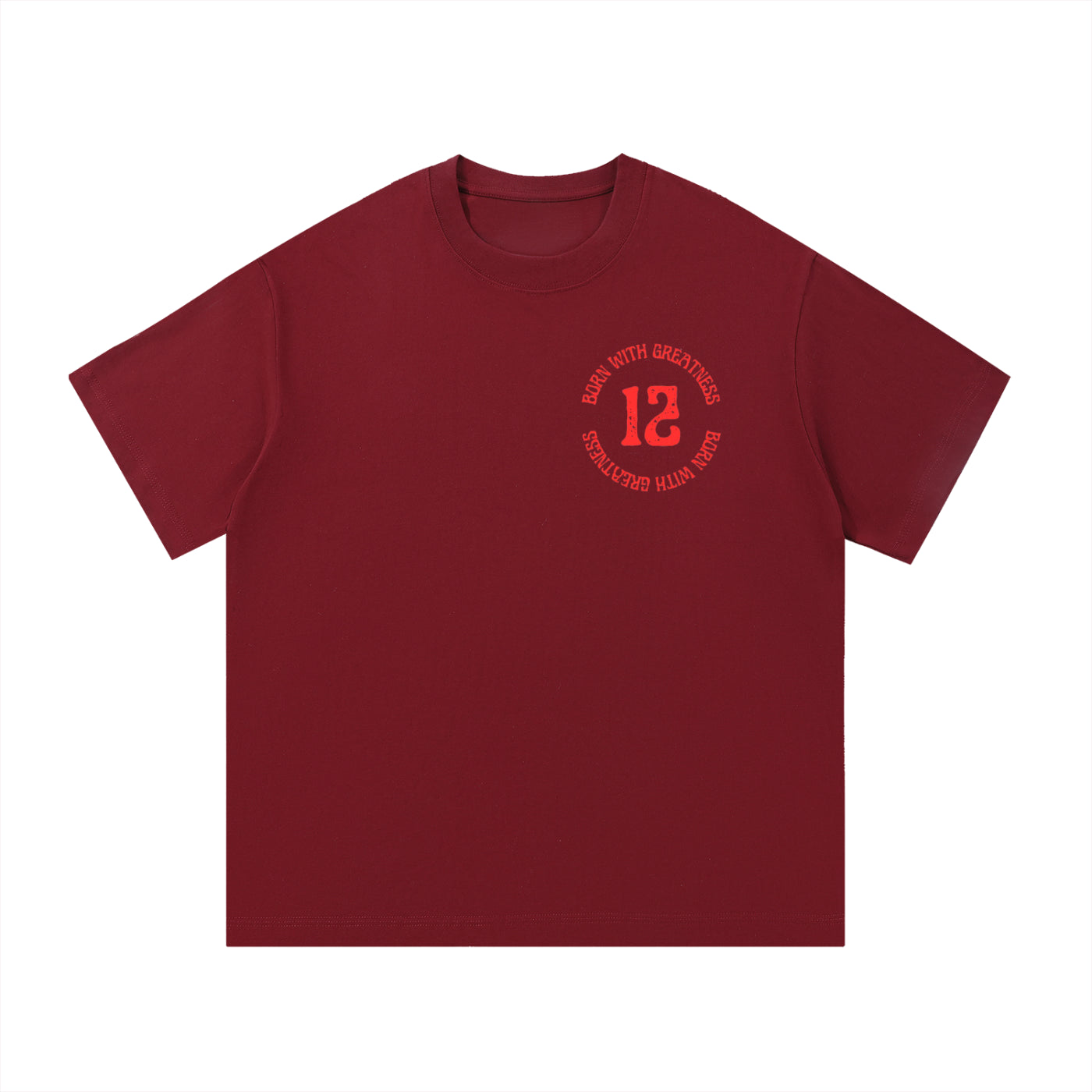 Born With Greatness '12' Heavyweight Tee