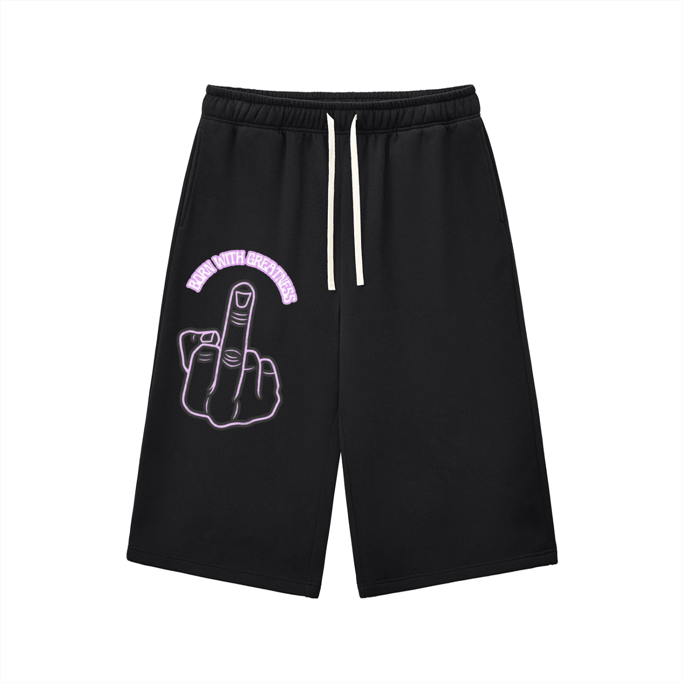 Born With Greatness Graphic Sweat Shorts