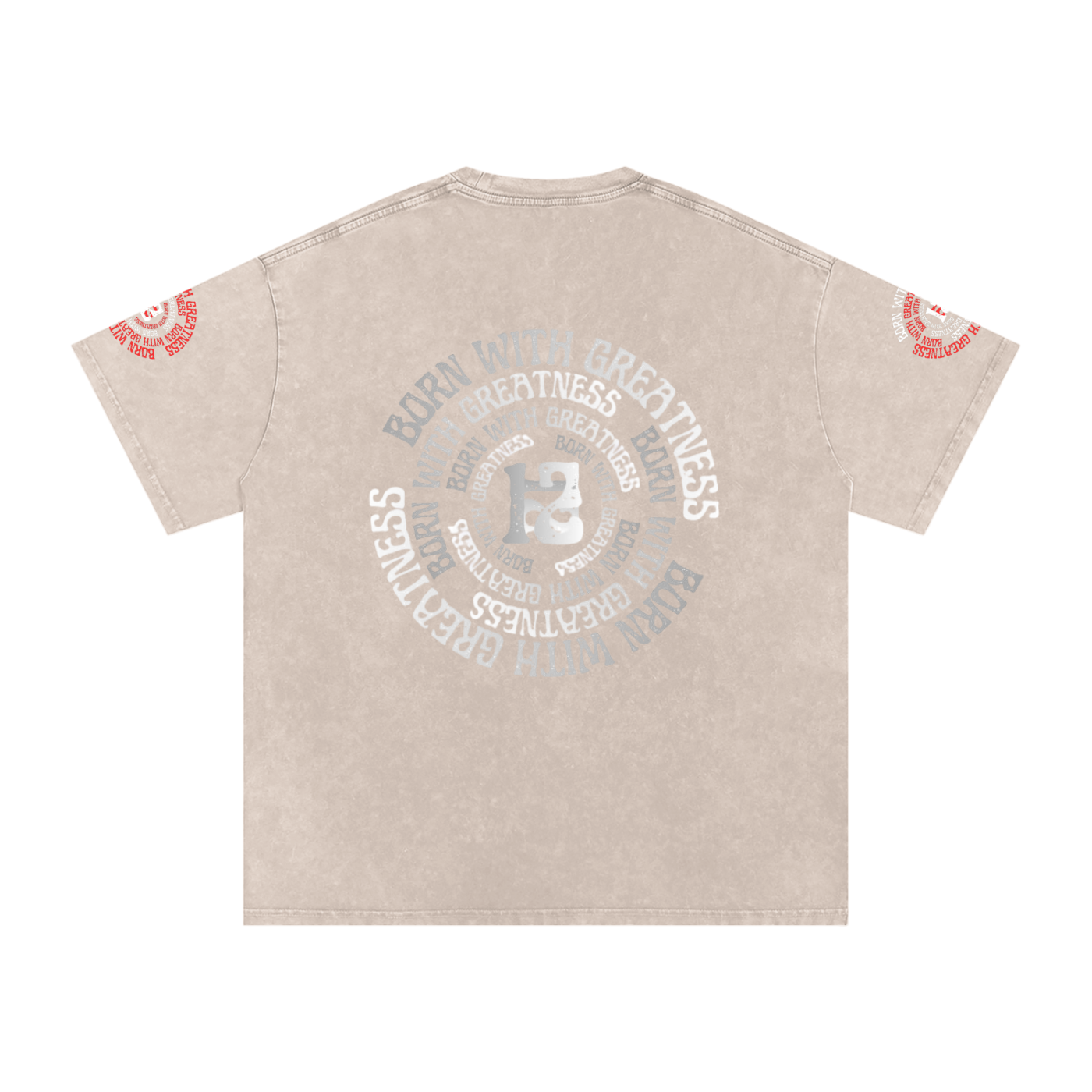 Snow Washed Oversized Cotton T-Shirt