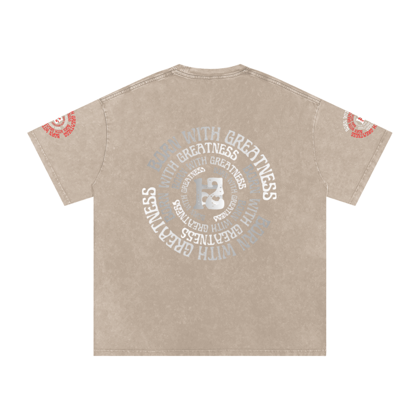 Snow Washed Oversized Cotton T-Shirt