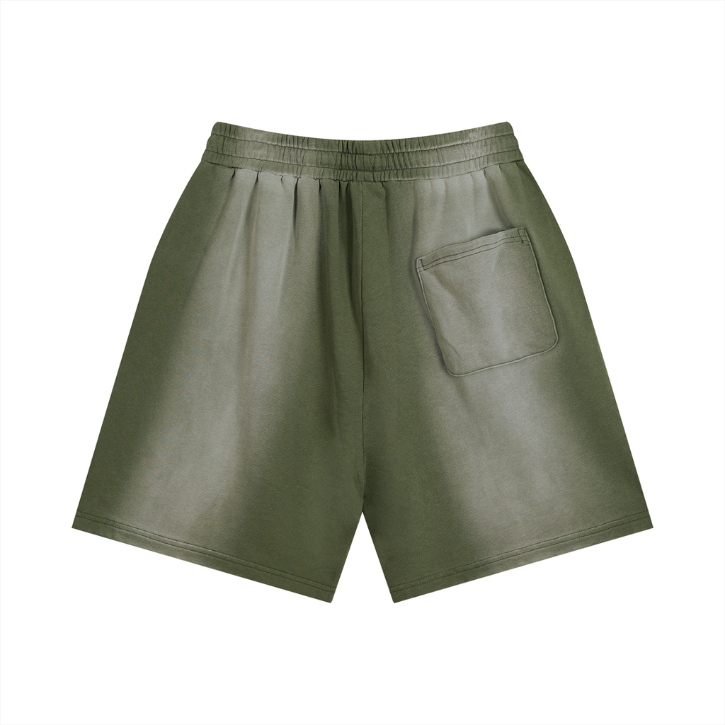 Born With Greatness Heavyweight Distressed Shorts