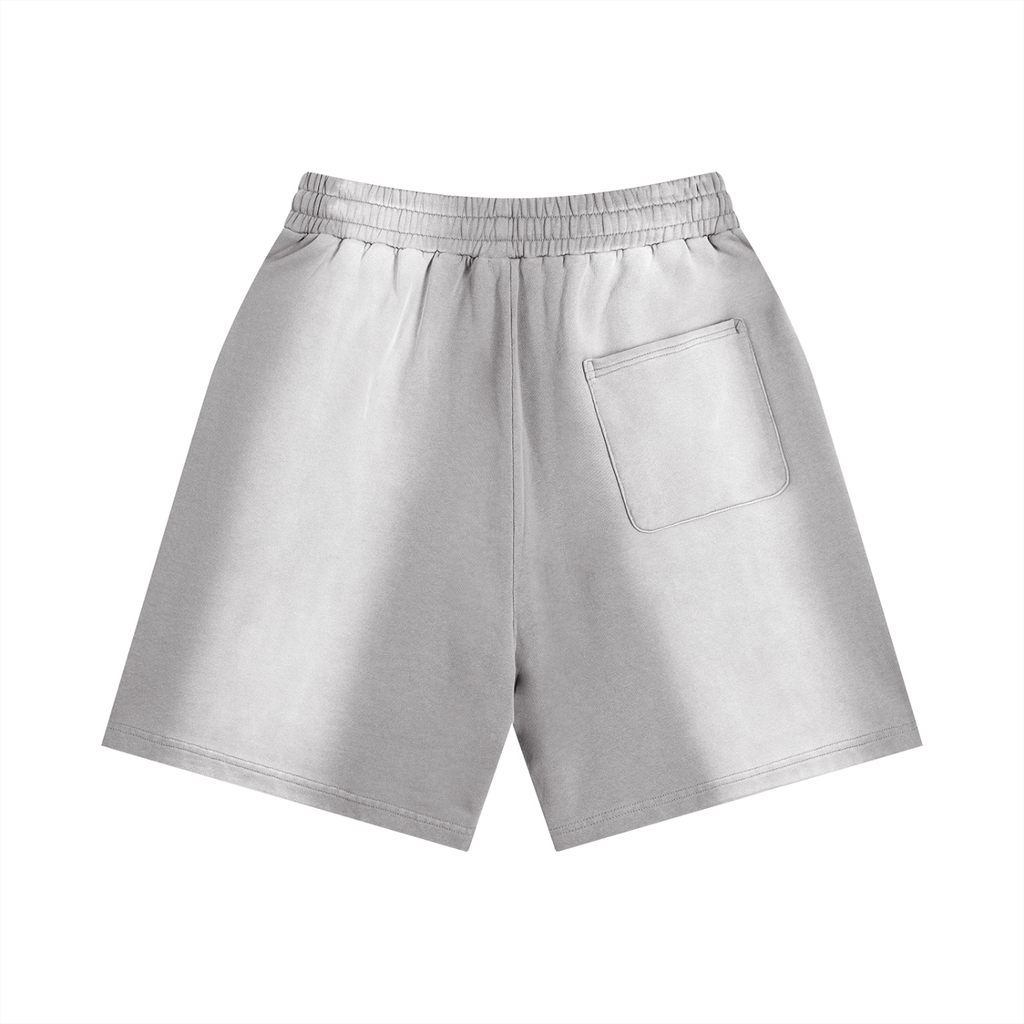 Born With Greatness Heavyweight Distressed Shorts