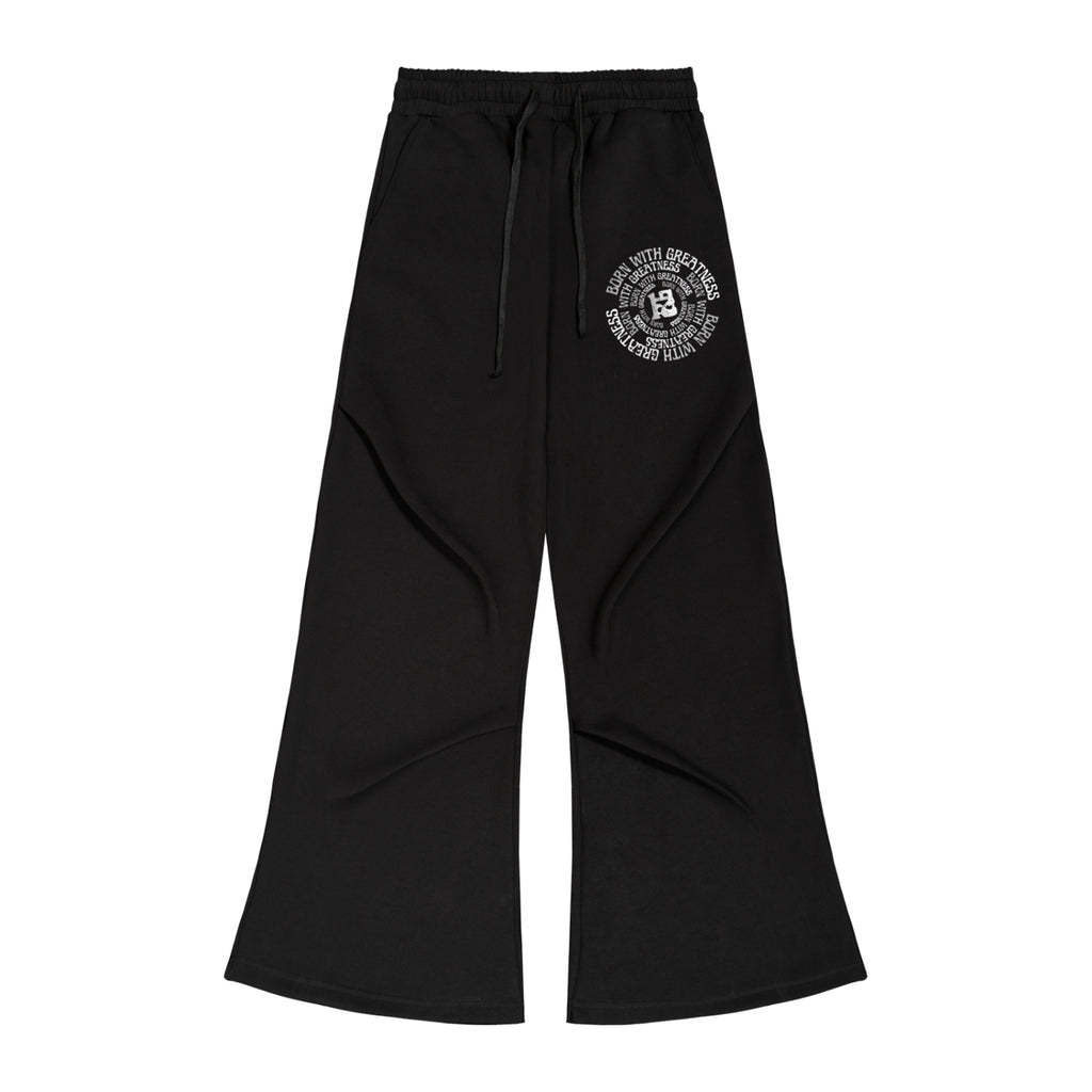 Born With Greatness Wide-Leg Sweatpants